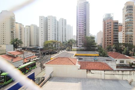Vista da Sala de apartamento à venda com 2 quartos, 74m² em Indianópolis, São Paulo