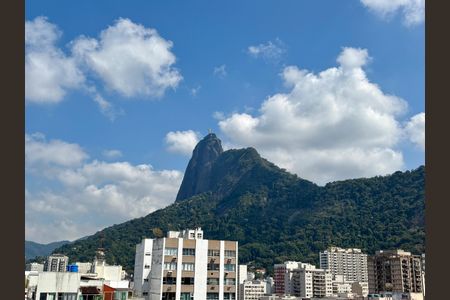 Vara da da sala - vista para o Cristo Redentor de apartamento para alugar com 3 quartos, 130m² em Botafogo, Rio de Janeiro