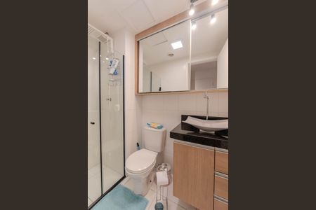 Banheiro de kitnet/studio para alugar com 1 quarto, 23m² em Centro Histórico de São Paulo, São Paulo