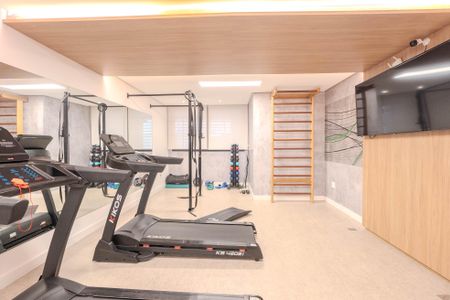 Studio para alugar com 23m², 1 quarto e sem vaga Studio para alugar com 23m², 1 quarto e sem vagaÁrea comum - Academia