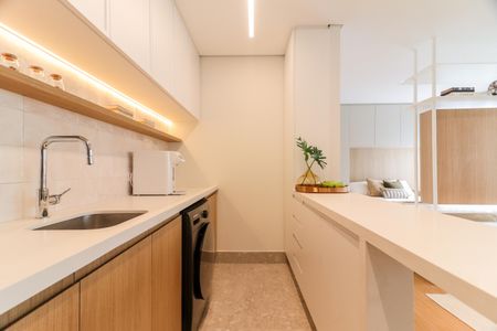 Apartamento para alugar com 43m², 1 quarto e sem vagaCozinha e Área de Serviço