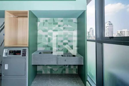 Studio para alugar com 24m², 1 quarto e sem vaga Studio para alugar com 24m², 1 quarto e sem vagaLavanderia