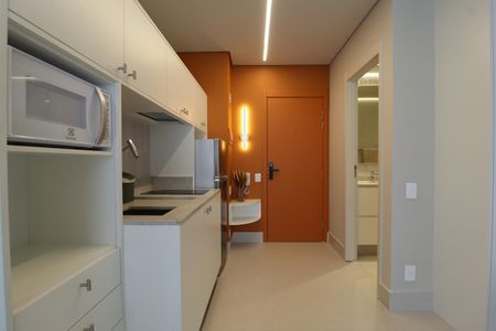Cozinha de casa de condomínio à venda com 1 quarto, 27m² em Vila Olímpia, São Paulo