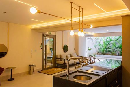 Studio para alugar com 28m², 1 quarto e sem vagaÁrea gourmet