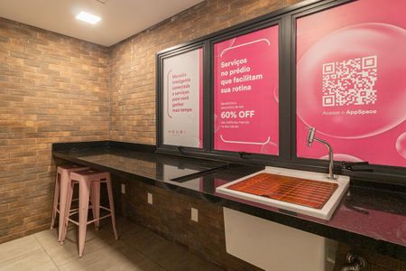 Studio para alugar com 40m², 1 quarto e sem vagaLavanderia