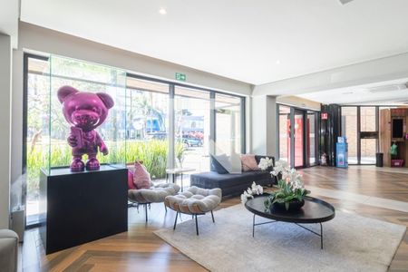 Studio para alugar com 40m², 1 quarto e sem vaga Studio para alugar com 40m², 1 quarto e sem vagaHall social