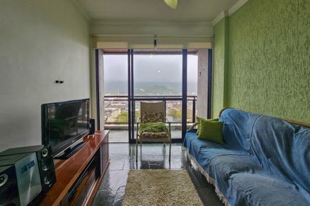 Sala de apartamento para alugar com 2 quartos, 90m² em Balneario Cidade Atlantica, Guarujá