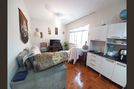 Sala de apartamento para alugar com 1 quarto, 67m² em José Menino, Santos