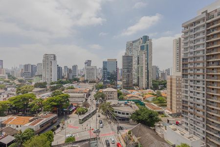 Vista da Varanda de apartamento para alugar com 1 quarto, 27m² em Pinheiros, São Paulo