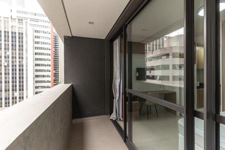 Varanda do Studio de kitnet/studio para alugar com 1 quarto, 23m² em Consolação, São Paulo