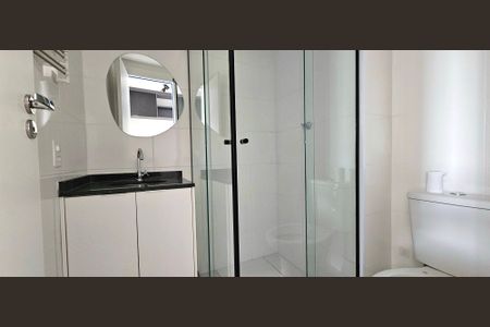 Banheiro de kitnet/studio à venda com 1 quarto, 28m² em Vila Dom Pedro I, São Paulo