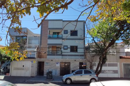 Fachada + placa de apartamento para alugar com 1 quarto, 38m² em Água Fria, São Paulo