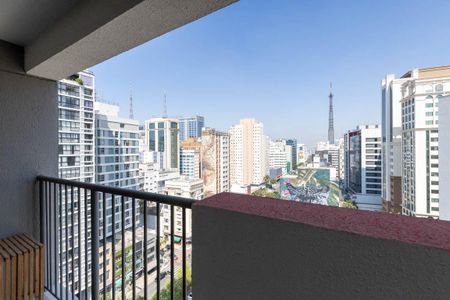 Varanda do Studio de kitnet/studio para alugar com 1 quarto, 25m² em Consolação, São Paulo