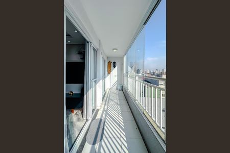 Varanda da Sala de apartamento à venda com 2 quartos, 49m² em Brás, São Paulo