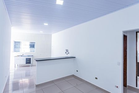 Sala e cozinha de casa para alugar com 1 quarto, 90m² em Jardim Paulistano (zona Norte), São Paulo