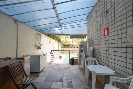Área comum - Churrasqueira de apartamento para alugar com 1 quarto, 54m² em Lourdes, Belo Horizonte