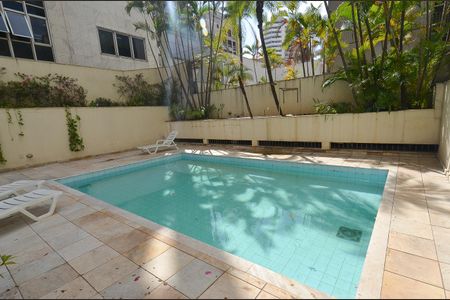 Área comum - Piscina de apartamento para alugar com 1 quarto, 54m² em Lourdes, Belo Horizonte