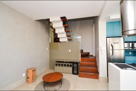 Sala de apartamento para alugar com 1 quarto, 54m² em Lourdes, Belo Horizonte