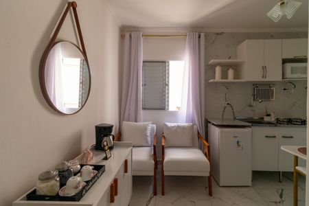 Sala de apartamento para alugar com 1 quarto, 45m² em Luz, São Paulo