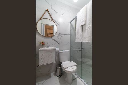 Banheiro de apartamento para alugar com 1 quarto, 45m² em Luz, São Paulo