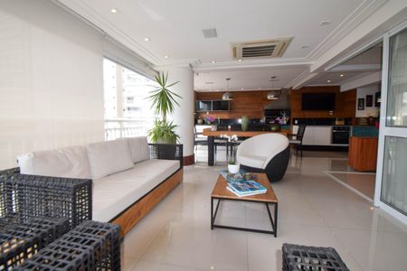 Varanda gourmet de apartamento à venda com 4 quartos, 242m² em Chácara Santo Antônio (Zona Leste), São Paulo