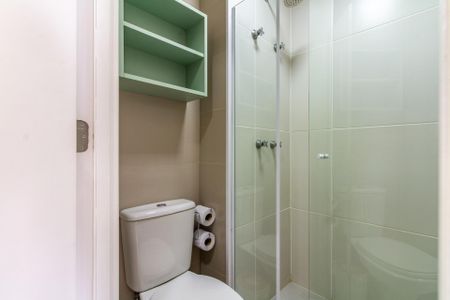 Banheiro de kitnet/studio à venda com 1 quarto, 20m² em Jardim das Acacias, São Paulo