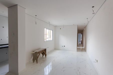 Sala de apartamento à venda com 3 quartos, 90m² em Vila Curuçá, Santo André