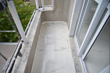 Varanda da Sala de apartamento à venda com 3 quartos, 105m² em Vila Curuçá, Santo André