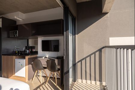 Varanda do Studio de kitnet/studio à venda com 1 quarto, 19m² em Bela Vista, São Paulo