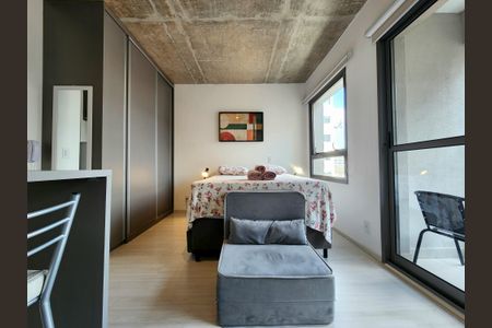 Studio de kitnet/studio para alugar com 1 quarto, 25m² em Indianópolis, São Paulo