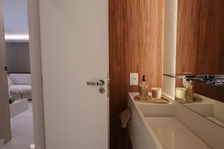 Apartamento à venda com 112m², 3 quartos e 2 vagasLavabo da sala