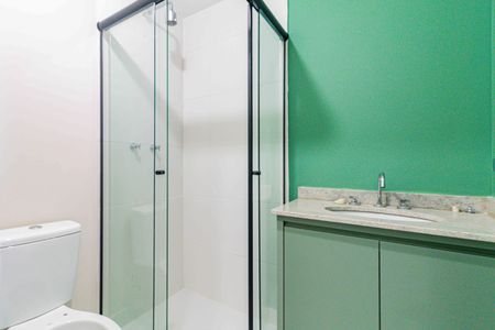 Studio para alugar com 25m², 1 quarto e sem vaga Studio para alugar com 25m², 1 quarto e sem vagaBanheiro Social