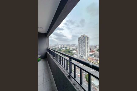 Varanda da Sala de apartamento para alugar com 1 quarto, 30m² em Belenzinho, São Paulo