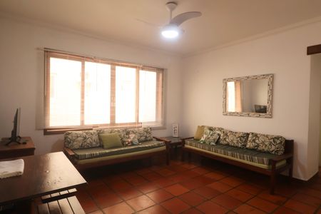 Sala de apartamento para alugar com 2 quartos, 97m² em Jardim Tres Marias, Guarujá