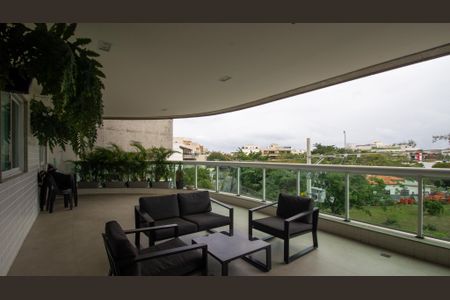 Varanda da Sala de apartamento à venda com 3 quartos, 160m² em Recreio dos Bandeirantes, Rio de Janeiro