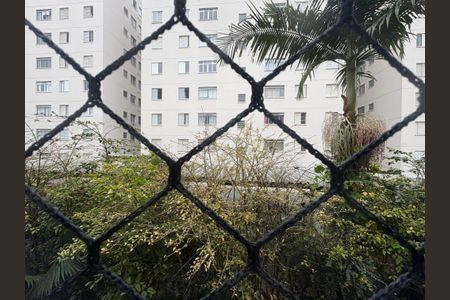 Vista da sala de apartamento à venda com 2 quartos, 60m² em Vila Lutécia, Santo André