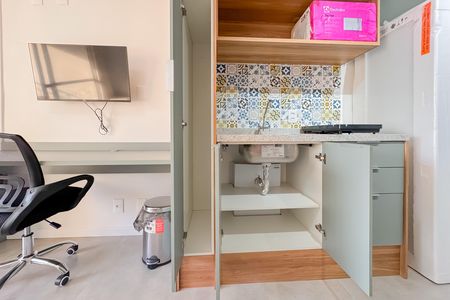 Cozinha  de kitnet/studio para alugar com 1 quarto, 32m² em Sacomã, São Paulo
