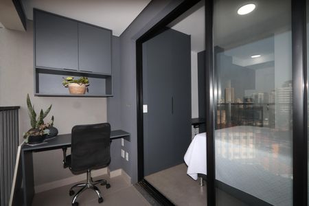 Studio para alugar com 23m², 1 quarto e sem vagaVaranda
