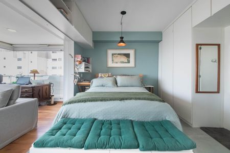 Studio à venda com 38m², 1 quarto e 2 vagasSala/Quarto