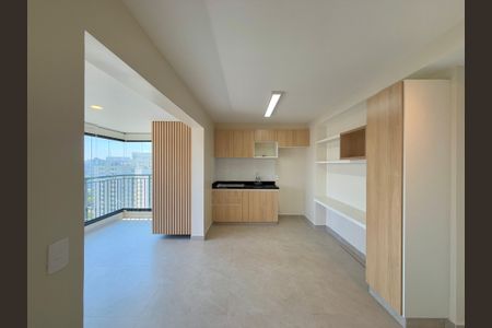Sala/Cozinha de apartamento para alugar com 2 quartos, 52m² em Cidade Monções, São Paulo