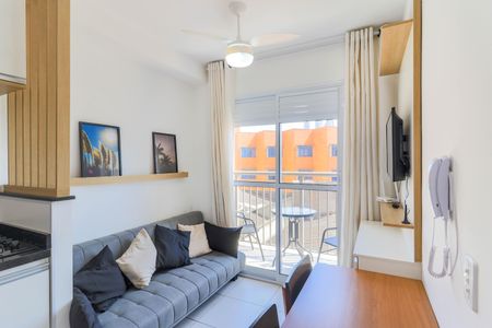 Sala de apartamento para alugar com 1 quarto, 29m² em Jardim Caravelas, São Paulo