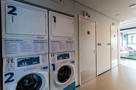 Studio à venda com 24m², 1 quarto e 1 vagaLavanderia