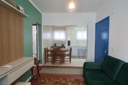 Sala de apartamento para alugar com 2 quartos, 60m² em Jardim Tres Marias, Guarujá