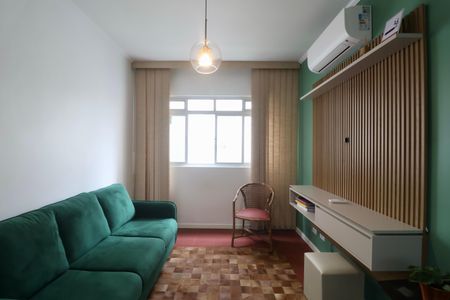 Sala de apartamento para alugar com 2 quartos, 60m² em Jardim Tres Marias, Guarujá