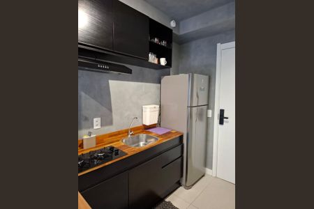 Cozinha de kitnet/studio à venda com 1 quarto, 30m² em Jardim Caravelas, São Paulo