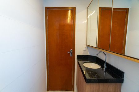 Banheiro da Suíte de kitnet/studio à venda com 1 quarto, 32m² em Jardim Oriental, São Paulo