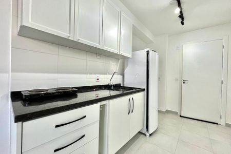 Cozinha de kitnet/studio para alugar com 1 quarto, 24m² em Vila Clementino, São Paulo