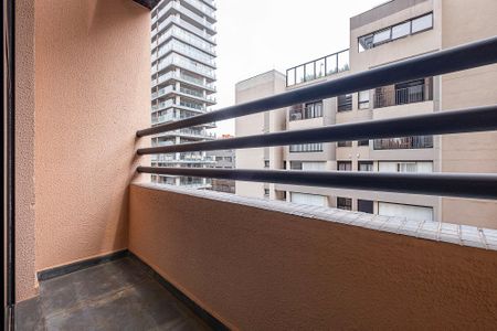Varanda da Sala de apartamento à venda com 1 quarto, 43m² em Pinheiros, São Paulo