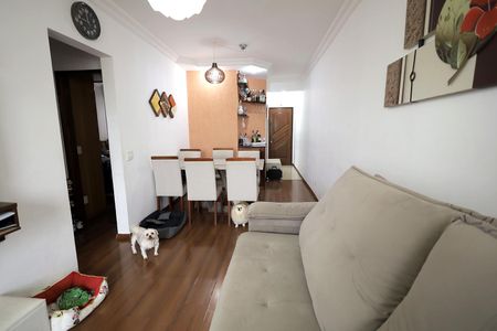 Sala  de apartamento à venda com 2 quartos, 70m² em Vila Valparaíso, Santo André