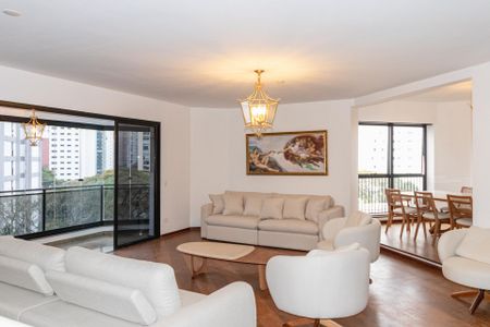 Sala de apartamento para alugar com 3 quartos, 200m² em Indianópolis, São Paulo